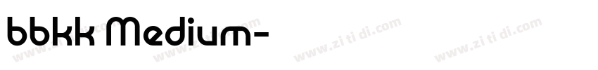 bbkk Medium字体转换